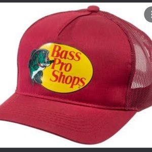 Bass pro shops trucker dad mesh hat cap adjustable band snap back